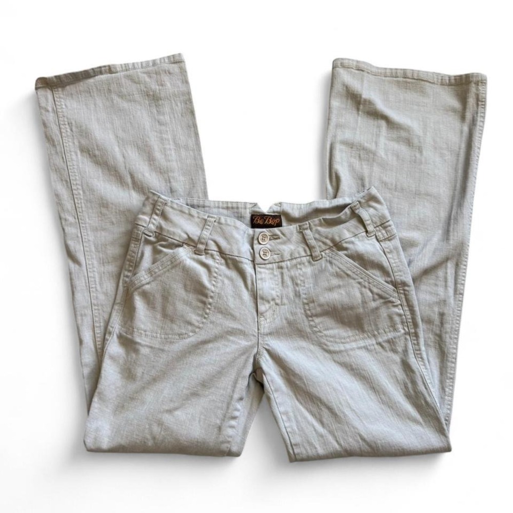 Y2K Low‎ Rise Flare Tan Be Bop Jeans